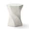 Glitzhome® 17.75" Multifunctional Twist-Style Faux Terrazzo Garden Stool